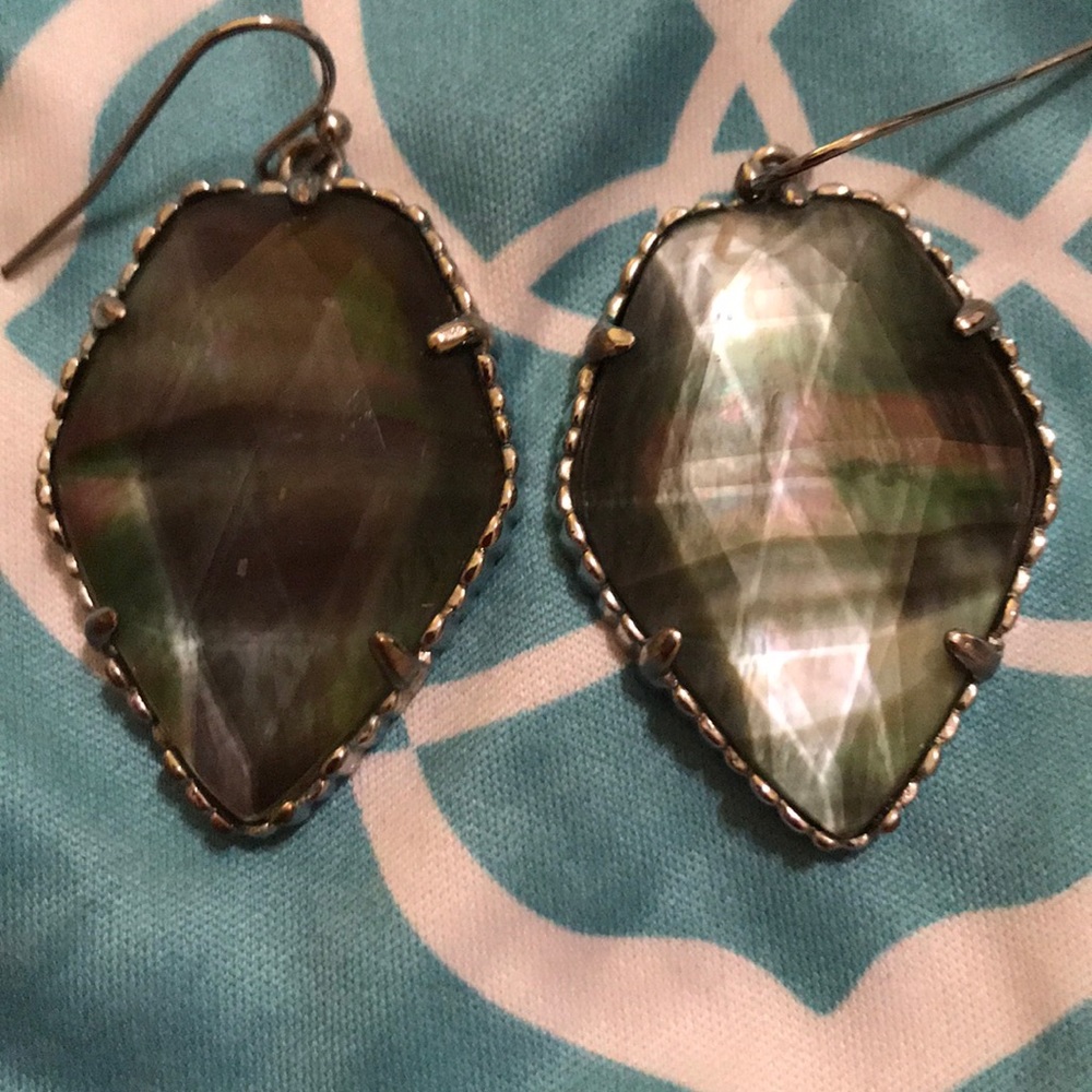 Kendra Scott silver multicolored earrings